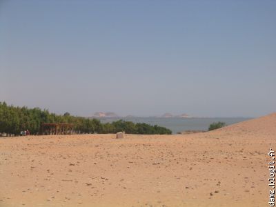 Vue sur le désert de Abou Simbel