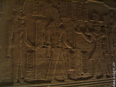 Fresque à l'interieure avec Horus